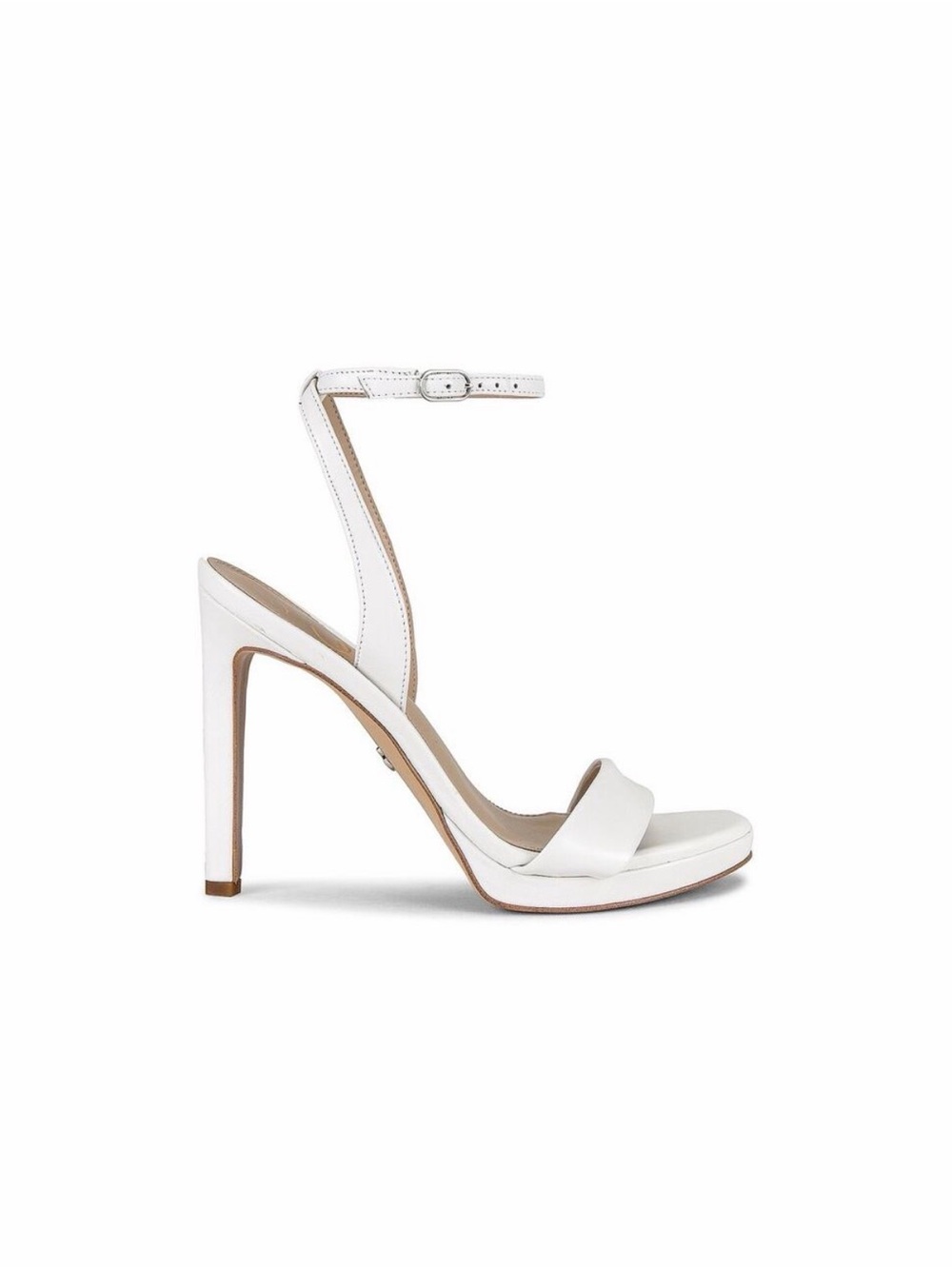 Sam Edelman- Jade White Ankle Strap Heel